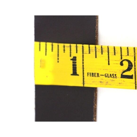 Sfera DARK BROWN REAL LEATHER 1 1/4"Wd CASUAL DRESS MEN'S BELT Sz 34/85 (t70 - Picture 10 of 14